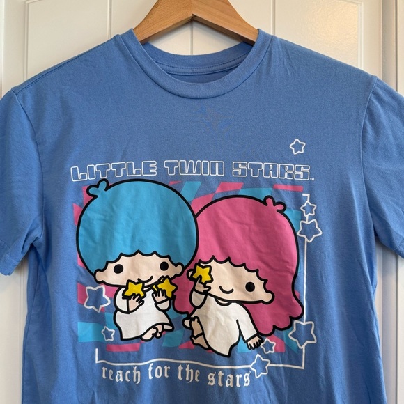 Little Twin Star T-shirt Authentic Genuine Blue Size Small Reach For The Stars - Picture 4 of 4
